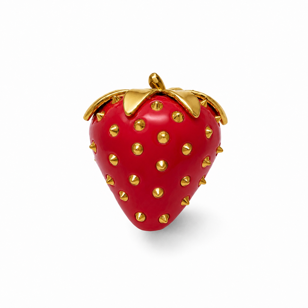 RED SPIKED STRAWBERRY GOLD