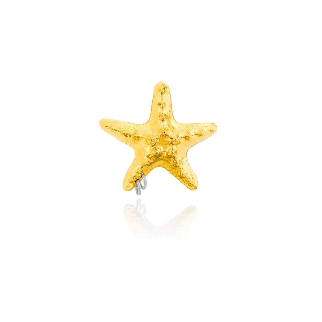 PIERCED STARFISH EARCUFF GOLD - AIRHESS