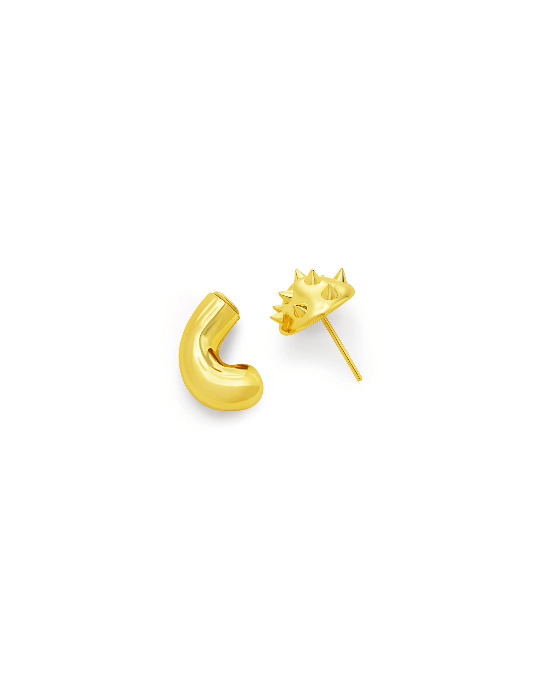 SPIKED MUSHROOM EARRING GOLD - AIRHESS