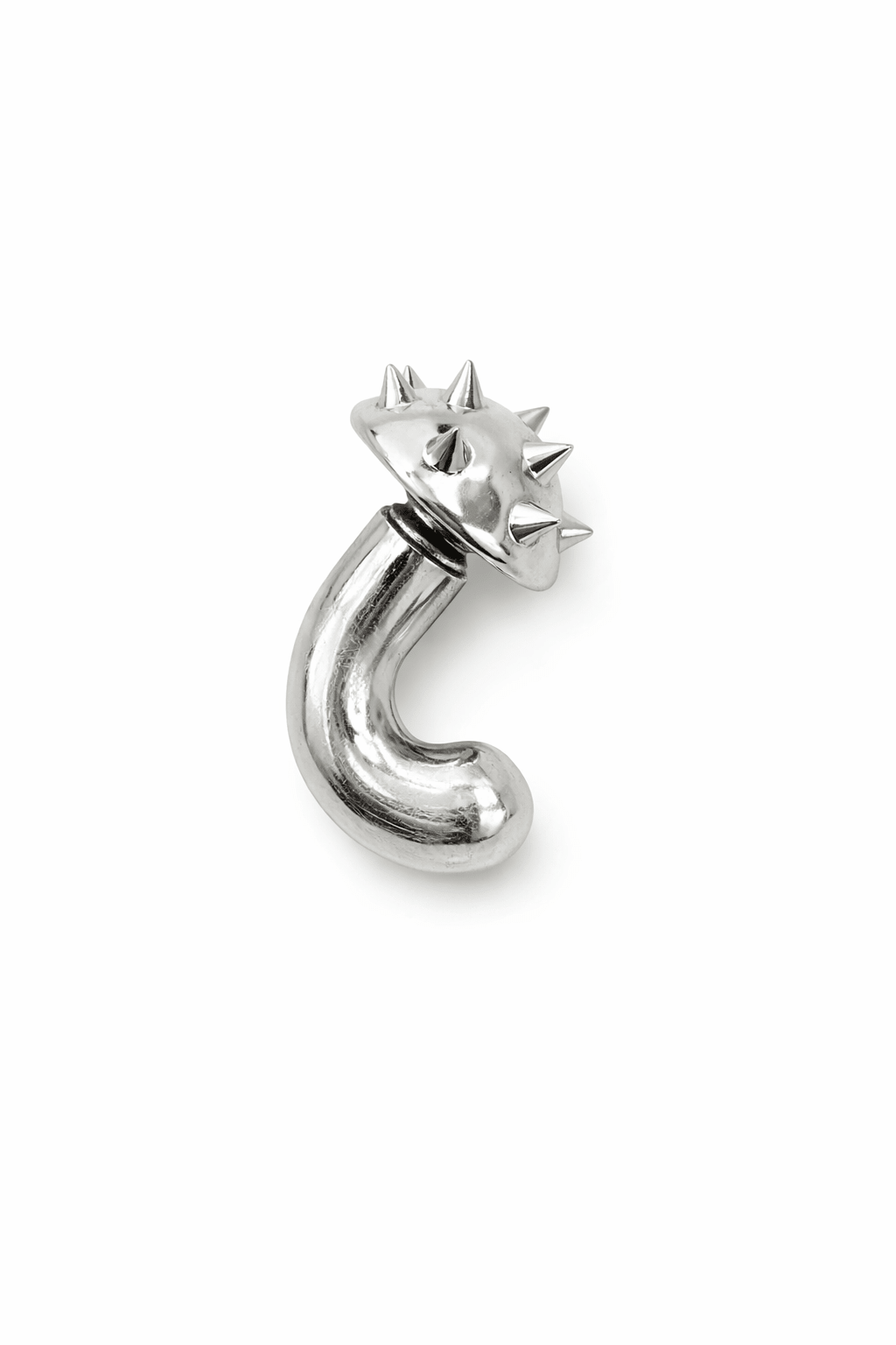 SPIKED MUSHROOM EARRING SILVER - AIRHESS