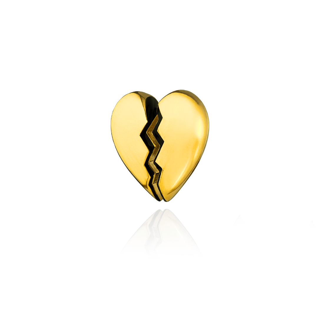 THE BROKEN HEART EARRING GOLD - AIRHESS