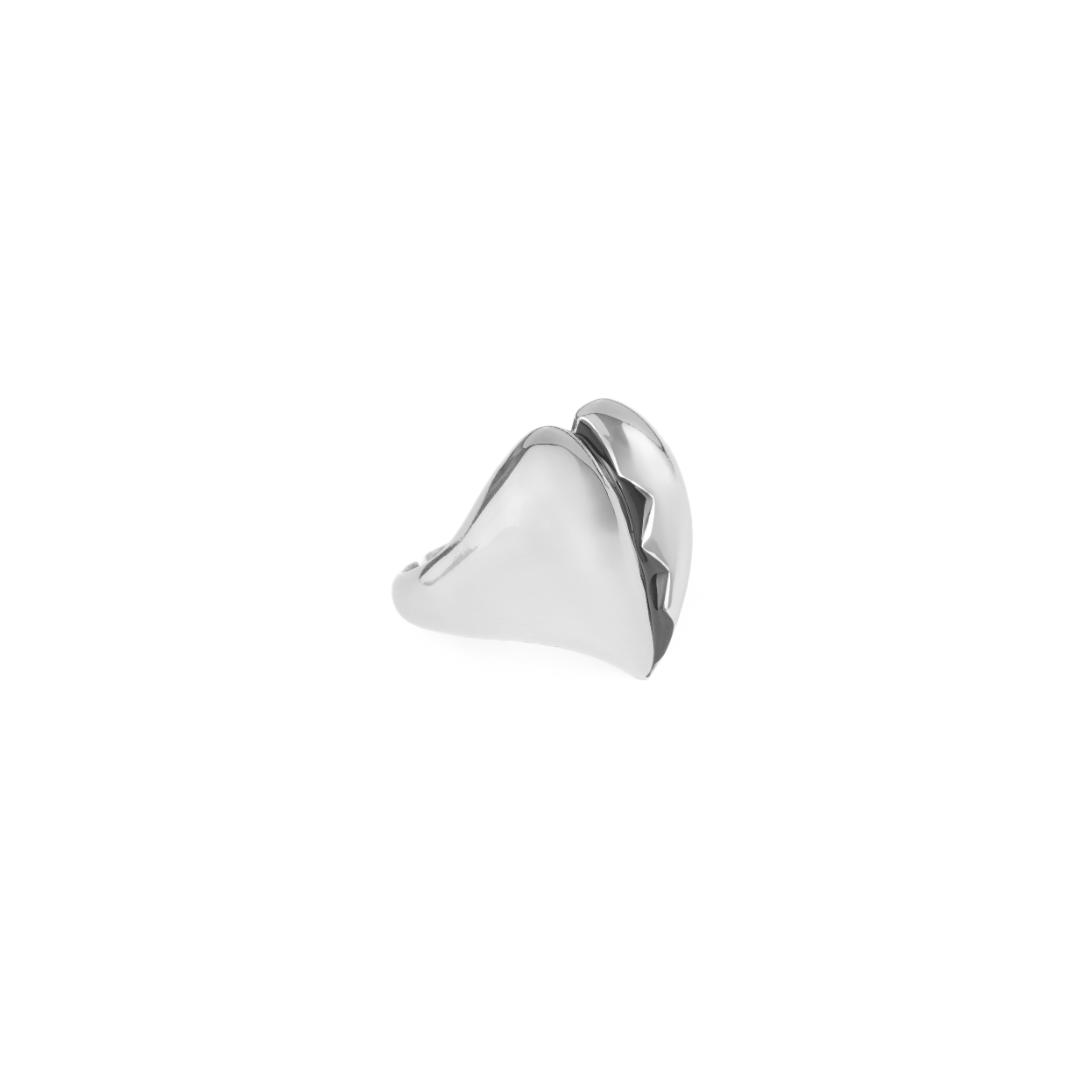THE BROKEN HEART RING SILVER - AIRHESS