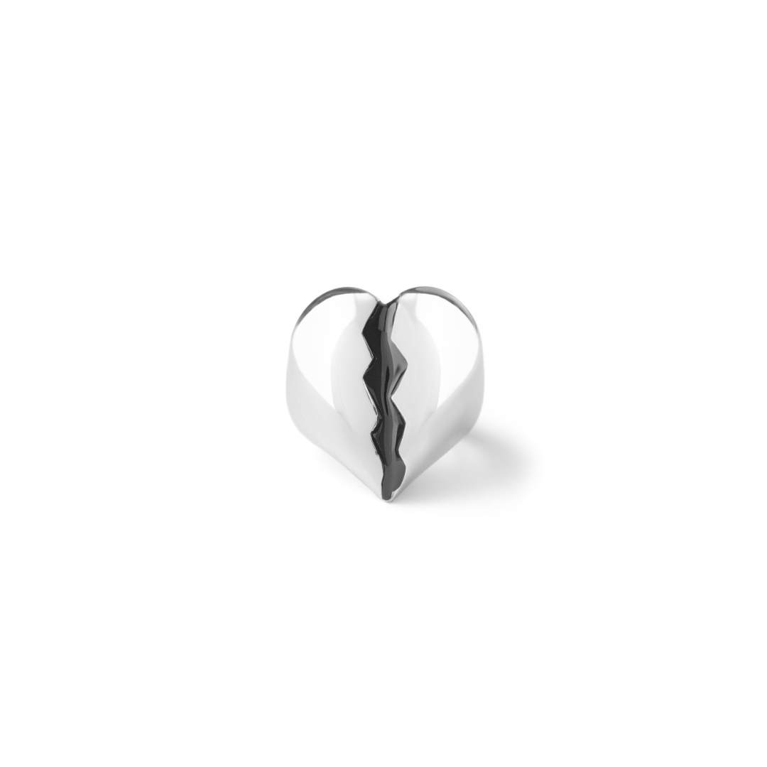 THE BROKEN HEART RING SILVER - AIRHESS
