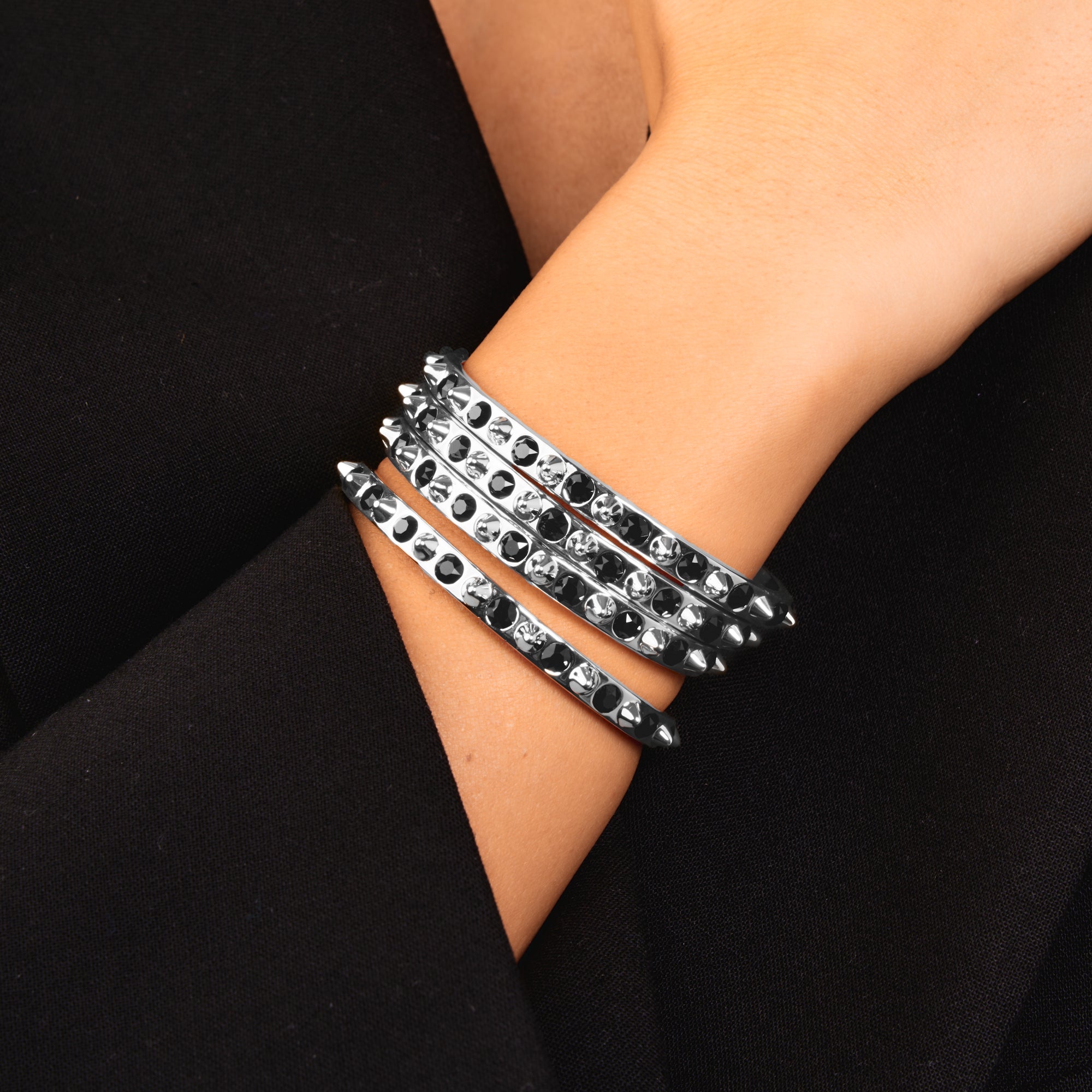 THE SPIKE BRACELET SILVER - AIRHESS